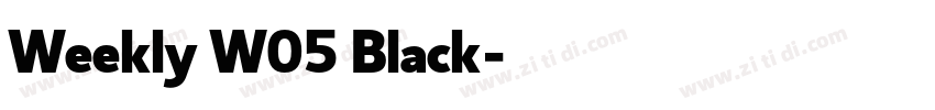 Weekly W05 Black字体转换